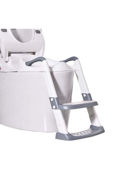 COOYA Potty Training Toilet Seat, 2 in 1 Foldablewith, Adjustable Height Non-Slip Step, for Boys Girls