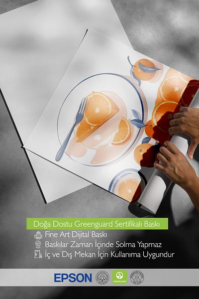 Postifull Frameless Poster, Orange Slices, Comfort Series Kitchen Wall Poster, No:109130