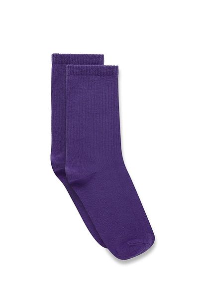 VAMOSCLO Long Basic Socks Purple