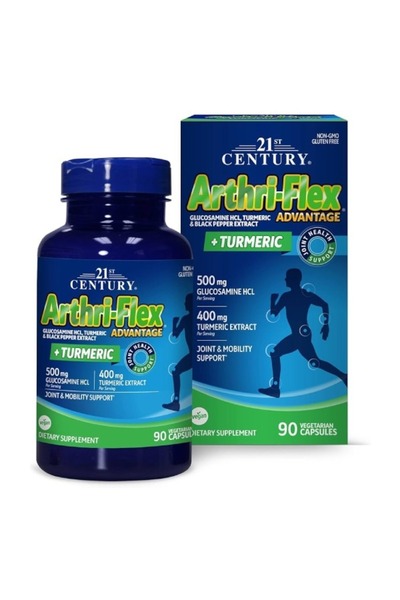 21st Century كبسولات أرثري فليكس أدفانتج بلس بالكركم 90 كبسولة