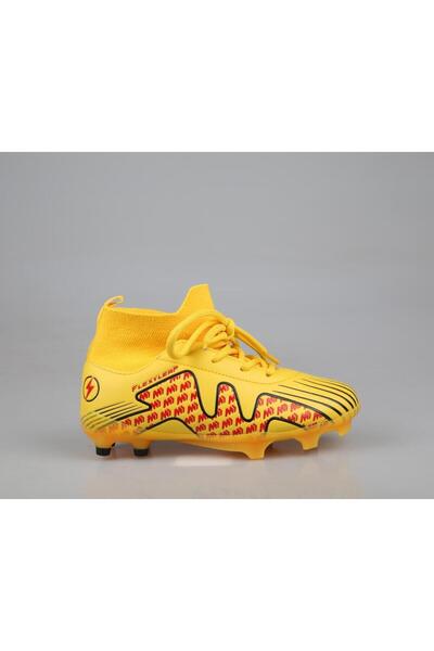 Cool أحذية كرة القدم Pele Socks باللون الأصفر للأطفال