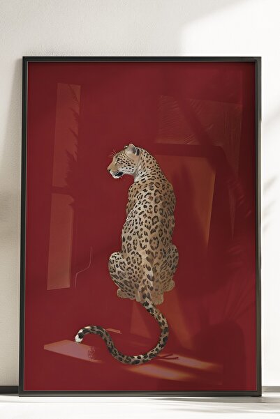 Postifull Çerçevesiz Poster, Leopard, Comfort Serisi Mutfak Duvar Posteri, NO:108954