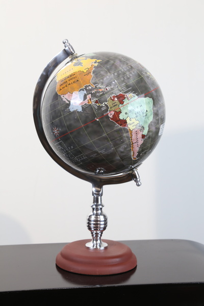 imsaconcept Metal, Ahşap Ayaklı Dünya Küre ( Dekoratif, Ev ve Ofis Dekorasyonu )