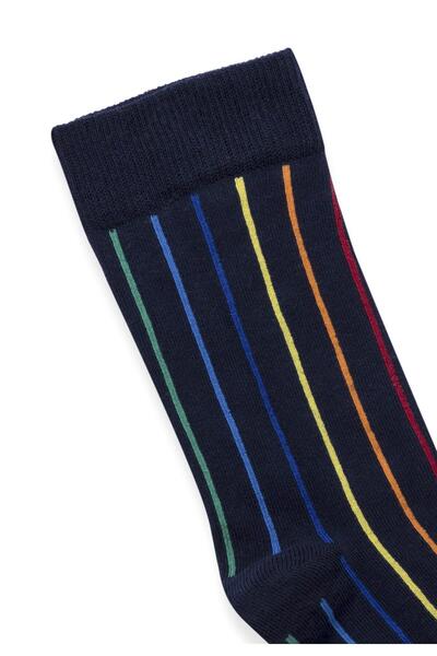 VAMOSCLO Раирани тенис чорапи, черни