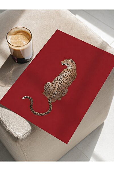 Postifull Çerçevesiz Poster, Leopard, Comfort Serisi Mutfak Duvar Posteri, NO:108954