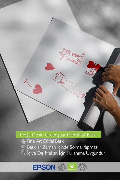 Postifull Pictură în cadru alb, roșu |   7 de inimi cu pisici, pictură murală pentru bucătărie din seria Comfort, NR:108938
