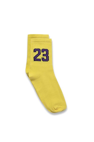 VAMOSCLO Printed Socket Socks Yellow