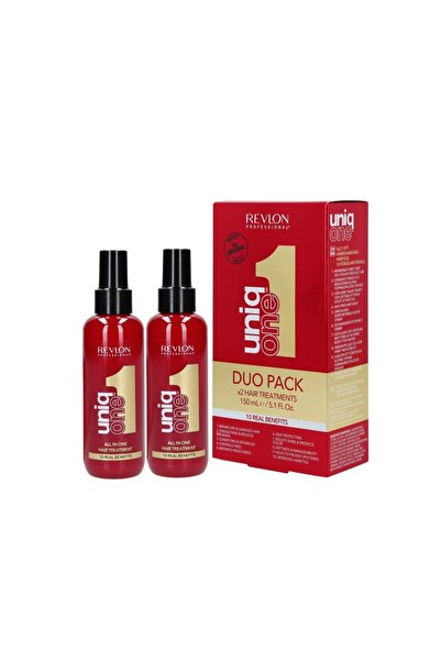 Revlon مجموعة علاج الشعر يونيك ون الكل في واحد، عبوة مزدوجة، 2 × 150 مل