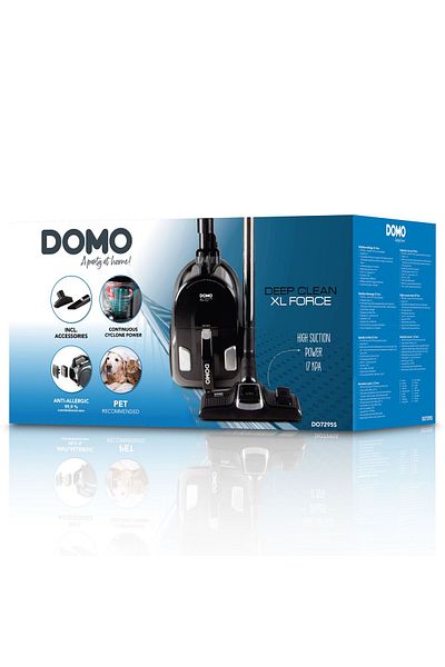 Domo Ηλεκτρική σκούπα χωρίς σακούλα Domo DO7295S, 850W, 2,5L, 5m