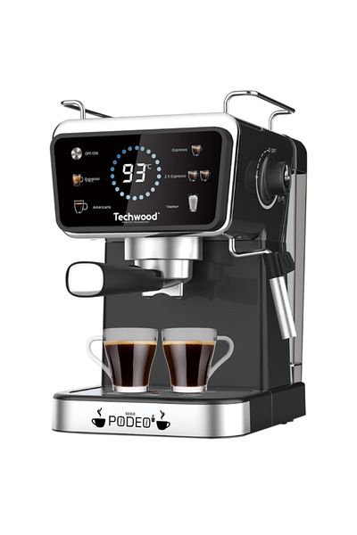 Techwood TCA-1386EXN espresso machine, 20 bar, Nespresso capsules or ground coffee, 1.5L