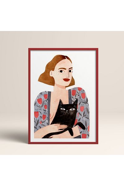 HOMEPACK Single Wooden Framed Painting One Piece Poster Painting Tk/1429