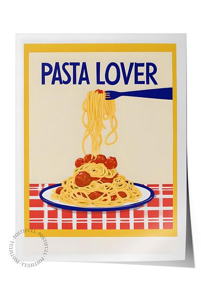 Postifull Frameless Poster, Cake Lover, Comfort Series Kitchen Wall Poster, No:109068