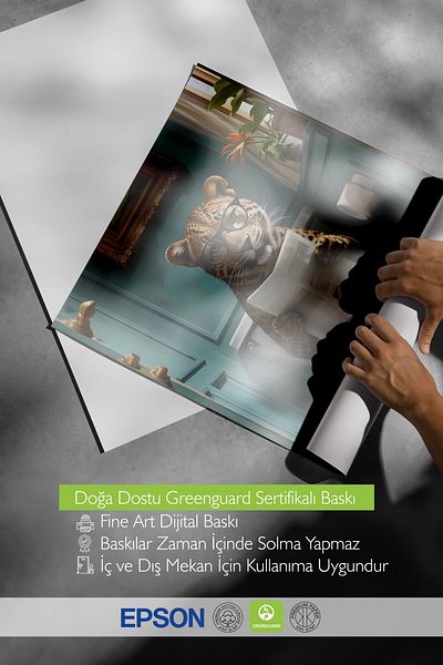 Postifull Frameless Poster, Leopard in Toilet, Comfort Series Kitchen Wall Poster, No:108926