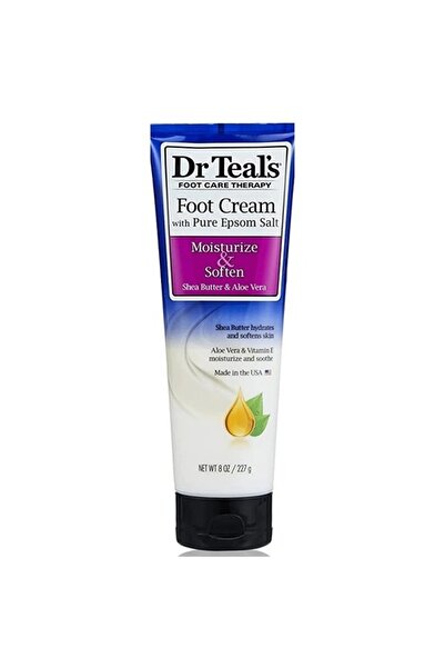 Dr Teals كريم القدمين بملح إبسوم من دكتور تيلز، زبدة الشيا والصبار، 227 جرام