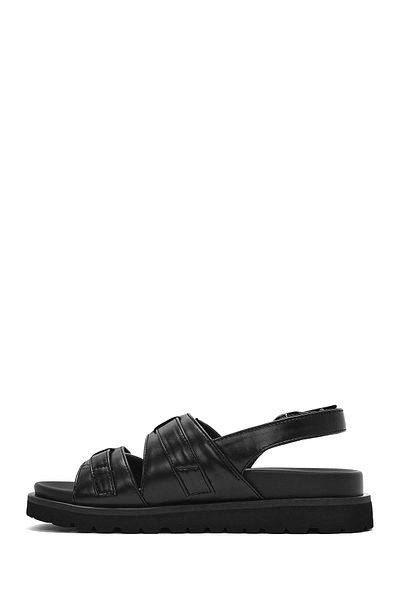 Derimod Women's Black Buckle Sandals 25Sfe 401618