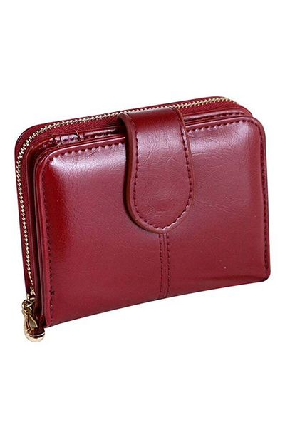 Generic Bluelans Vintage Faux Leather Wallet Burgundy