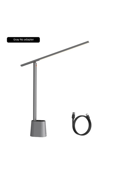 Baseus 0-5w L Grey No Adapt Led Desk Lamp Eye Protection Study Dimmable Office