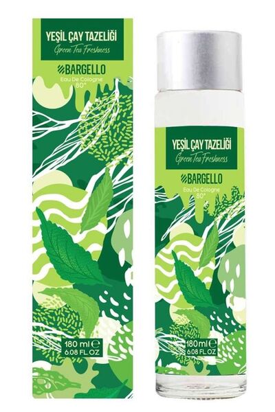 Bargello Yeşil Çay 180 ml Cam Şişe Dökme Kolonya Edc - Mnms180edcyeş