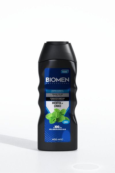 Biomen Menthol & Zinc Anti-Dandruff Refreshing Shampoo 400 Ml-