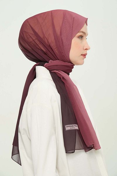 Madame Polo Digital Crepe Chiffon Shawl Breathable Wrinkle-Free Non-Slip 75X180 cm