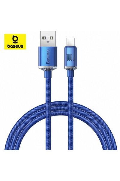 Baseus 1.2m Blue Baseus 6A USB Type C Cable For Realme Huawei P40 Pro 66W Fast Charging Wire USB-C Charger