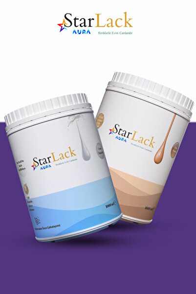 starlack Aura 1000ml 1000ml Akrilik Su Bazlı Hobi Dönüşüm Boya&vernik Seti ( ...