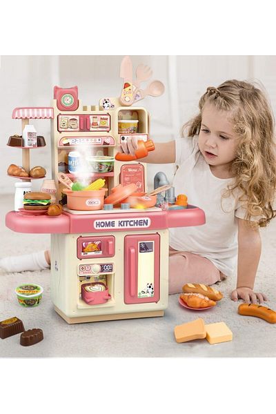 COOYA Kitchen Toy for Kids, Play Kitchen Set, Role Playing Game Cooking Playset, for Girls Boys
