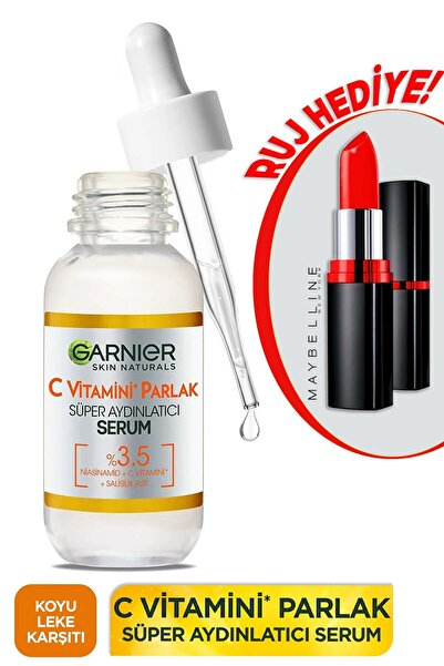 Garnier C Vitamini Aydnlatıcı Serum Mayblline Ruj-