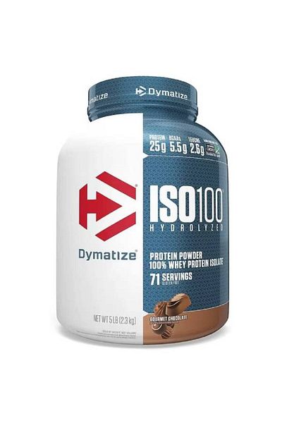 Dymatize ISO 100 Carb Whey Gourmet Chocolate 5 lb Protein Powder