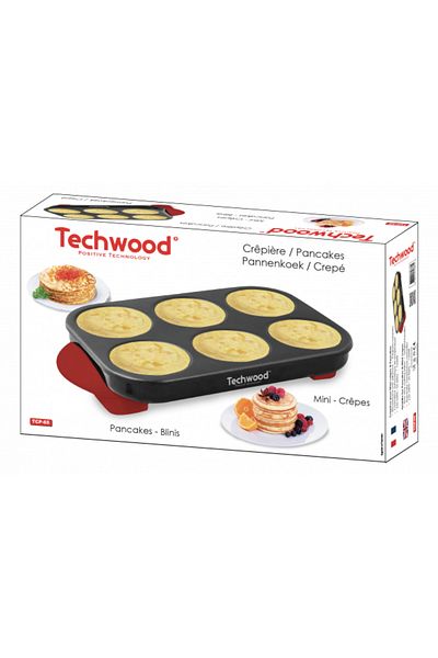 Techwood Mini palačinkárna Techwood TCP-65, 6 palačinek, 1500 W