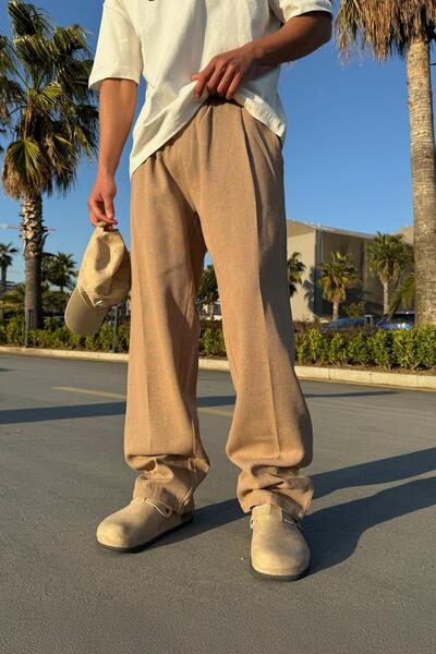 Flaw Wear LINEN TROUSERS WITH WAIST ELASTIC