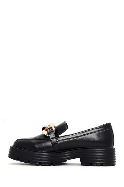 Derimod Loafer negru pentru femei cu talpă groasă - 25SFE 400318