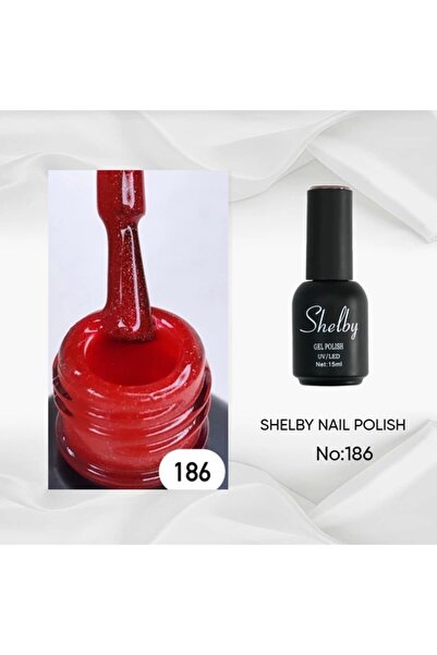 Adornn SHELBY 15 ML.186 SİMLİ AÇIK KIRMIZI KALICI OJE
