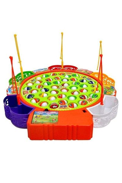 Generic 45-Piece Musical Rotating Fishing Game Set