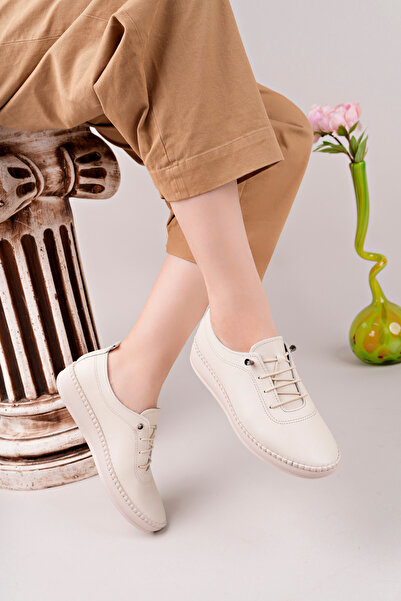 STOKS SHOES STORE Genuine Leather Smart Lace-Up Women's Casual Shoes Orthopedic Daily Sports Shoes