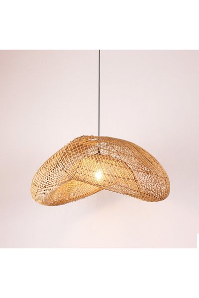 Mylamp Yasmin Asymmetrical Rattan Chandelier (80X40)