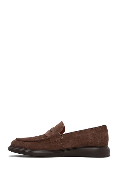 Derimod Loafer bărbați din piele de căprioară de nurcă 25SFD 790110