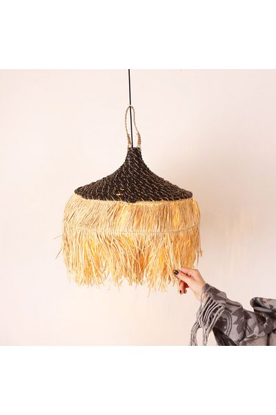 Mylamp Raffia and Mendong Dark Lighting 50X50 cm
