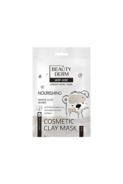 BEAUTY DERM قناع الطين الأبيض التجميلي المغذي من بيوتي ديرم 12 مل