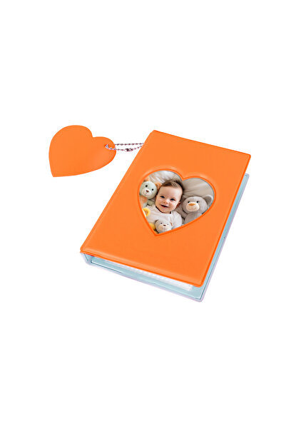 Nobbystar ألبوم صور Instax Mini Polakart باللون البرتقالي بسعة 41 صورة