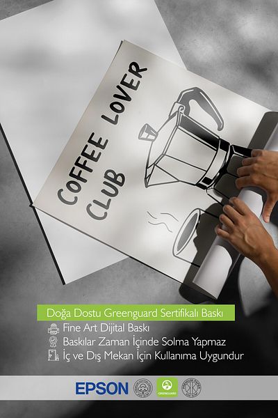 Postifull Pictură cu cadru negru, Coffee Lover Club, Pictură de perete pentru bucătărie din seria Comfort, NR: 109115