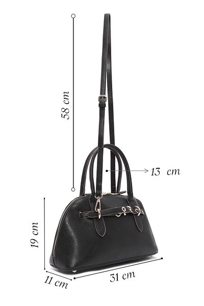 Derimod Women's Black Long Strap Mini Shoulder Bag 25Sbd 248018