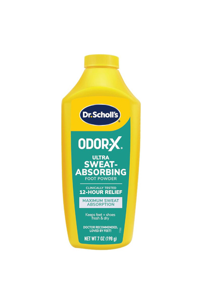 Dr Scholls بودرة دكتور شول أودوركس فائقة الامتصاص للقدمين، 7 أونصة
