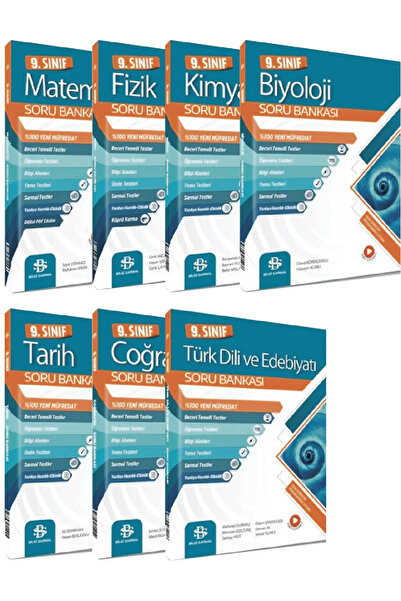 Bilgi Sarmal Yayınları BİLGİ SARMAL 9.SINIF SORU BANKASI TÜM SET (MATEMATİK-F...