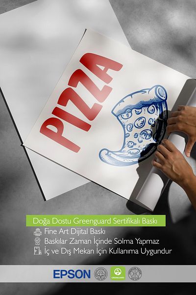 Postifull Pictură cu cadru alb, Pizza Club, Pictură de perete pentru bucătărie din seria Comfort, NR:109071