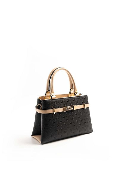 Silver Polo فضي وبولو أسود - حقيبة يد نسائية S.nut SP1149