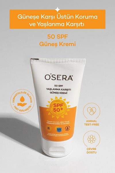 OSERA Spf 50 Anti-Blemish High Protective Face Sunscreen 50 ml Anti-Aging