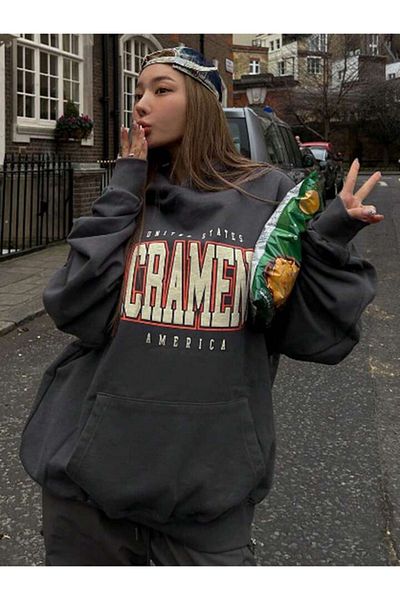 CLAYES Sacrament Sweatshirt - Smoked Oversize Ribbed Cotton Thick Hood