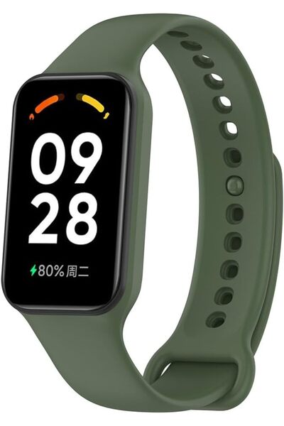 Fibaks Xiaomi Mi Band 8 Active Uyumlu Yüksek Kalite Silikon Kordon Kayış Akıllı Saat Kordon Bileklik