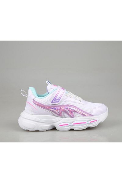 M.P. MP 251-3450 Λευκά Μωβ Παιδικά Sneakers